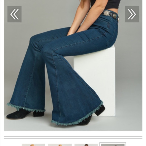 Mumu Blue Berkley Bells ZIP Up Jeans - Picture 7 of 8